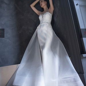 Romona Keveza Strapless A-line Bridal Gown (style 2102)